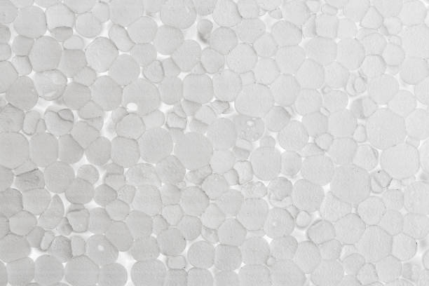 Styrofoam texture on macro. Styrofoam close-up.