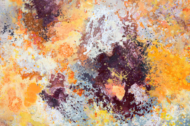 istock Bright expression abstract painting for home or office interior. 1418119765