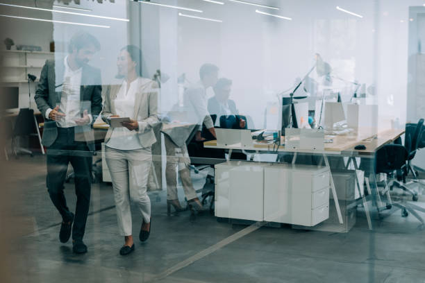 istock Business people in the office. 1418128064