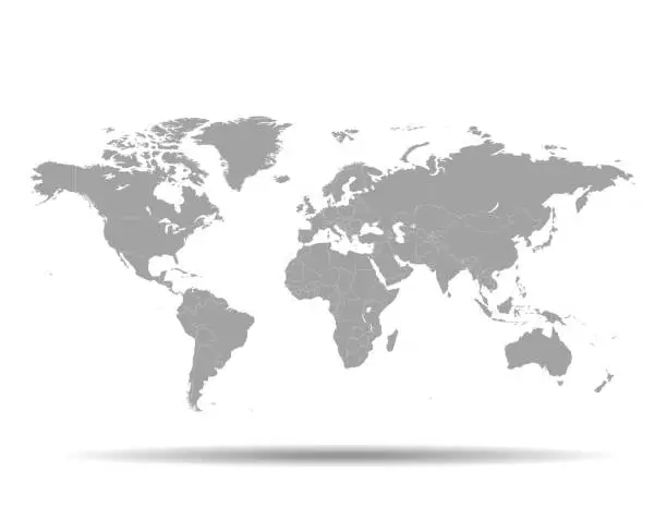 Vector illustration of World map