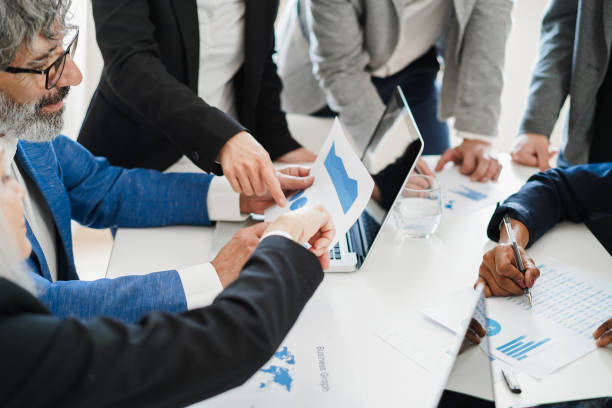 istock Business young people working inside company office - Startup and smart projects concept 1418146602