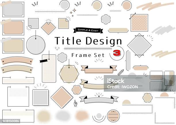 Frame Topic Design Title Design Frame Set Stock Illustration - Download Image Now ...
