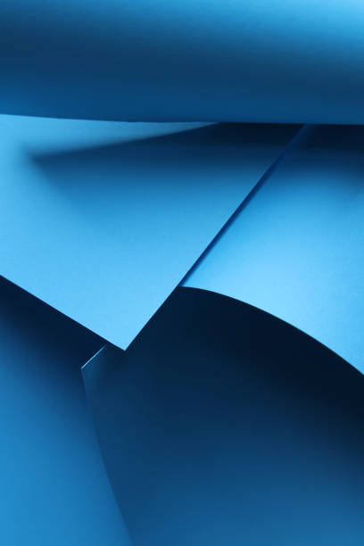 istock Abstract background of geometrical shaped papers 1418153980
