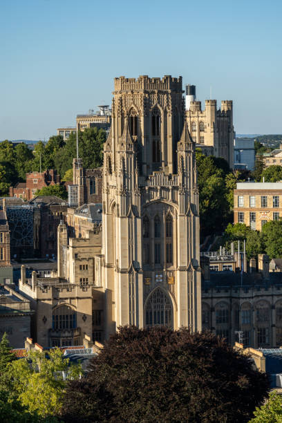 Bristol United Kingdom Wills Memorial Building part of the University Bristol United Kingdom Wills Memorial Building tower which is part of the University or Bristol bristol england stock pictures, royalty-free photos & images