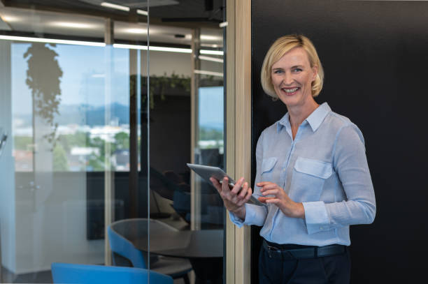 istock Business people working at a modern office 1418161487