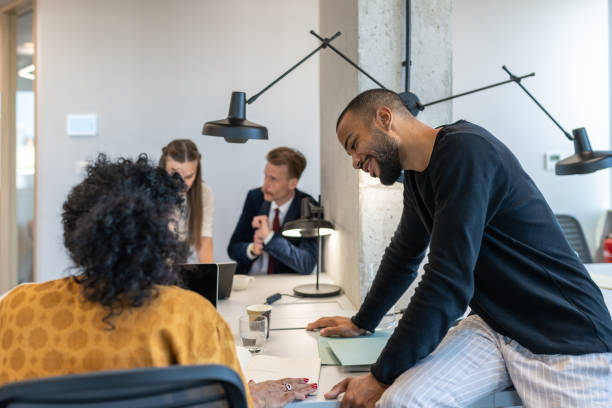 istock Business people working at a modern office 1418161594