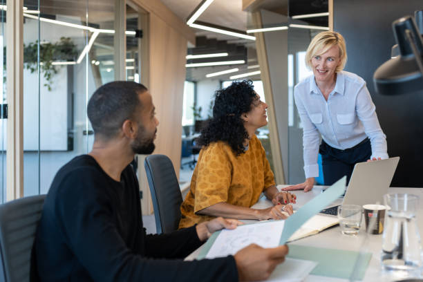 istock Business people working at a modern office 1418163894