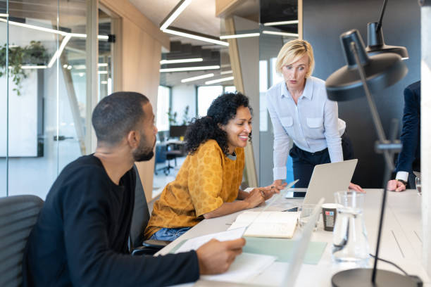 istock Business people working at a modern office 1418163907