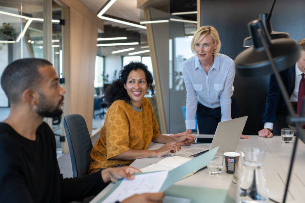 istock Business people working at a modern office 1418163927