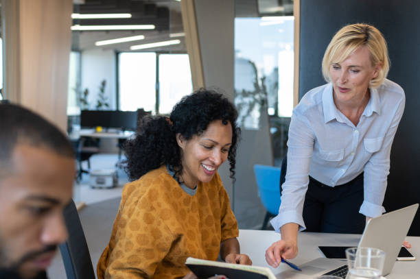 istock Business people working at a modern office 1418163952