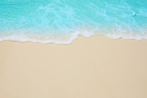 istock Soft waves of blue sea 1418165530