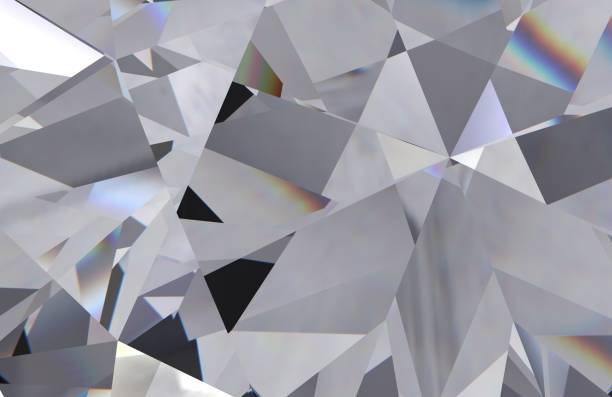 istock 3D illustration diamond realistic crystal texture zoom 1418166836