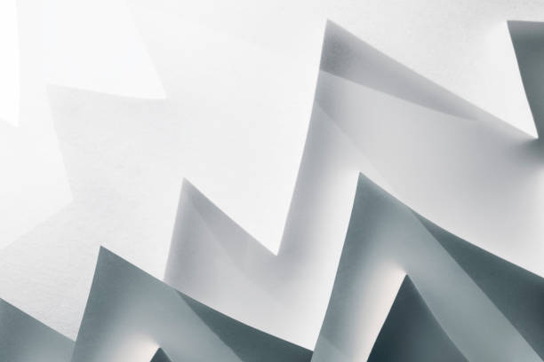 istock Abstract shapes made paper, rough background 1418167024