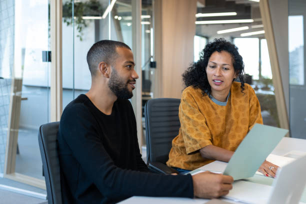 istock Business people working at a modern office 1418168700