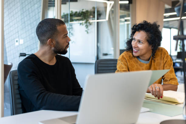 istock Business people working at a modern office 1418168702