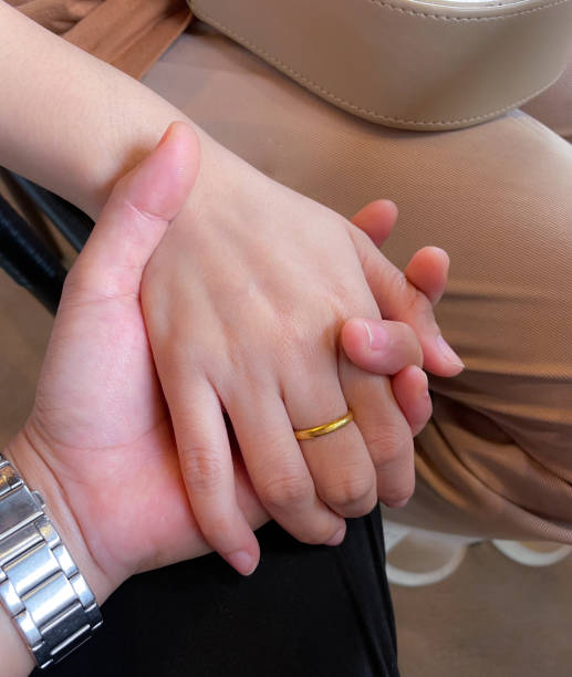 istock Hand couple trust in love. 1418172832