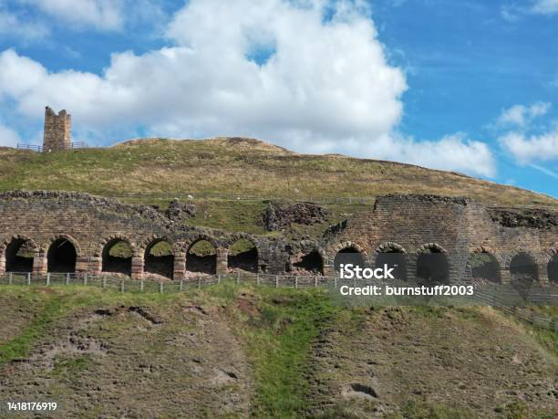 Aerial View Of Rosedale Iron Workings Rosedale North Yorkshire Stock Photo - Download Image Now