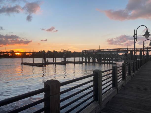 istock Cape Fear River Sunset - Wilmington, NC 1418178316