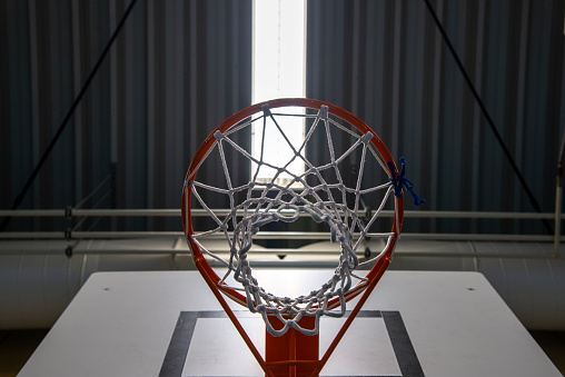 Low angle view of a Basketball hoop