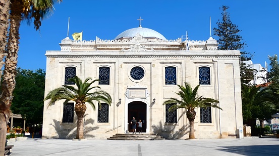 26-Aug-2022, Heraklion , Greece : Church of Agios Titos