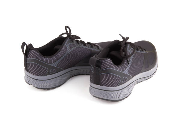 istock Gray sneakers isolated 1418183795