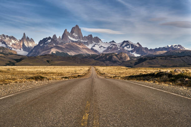 istock view of Mount Fitz Roy from the route 1418187674