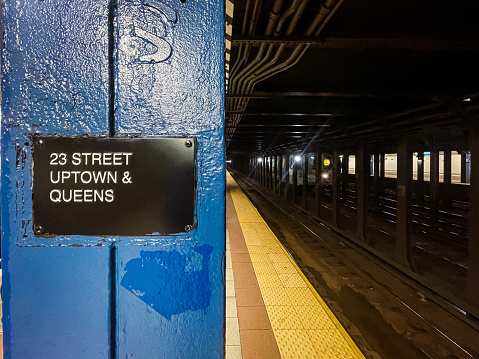 New York subway station. New York, USA