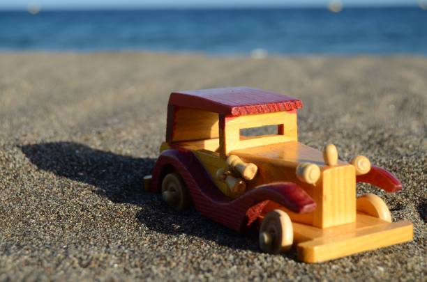istock Toy Car on the Seashore , digital photo image 1418190217