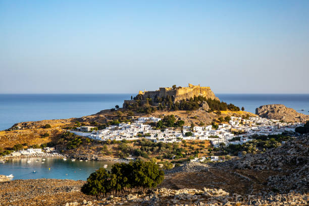 istock Lindos town on Rhodes island, Greece 1418192330