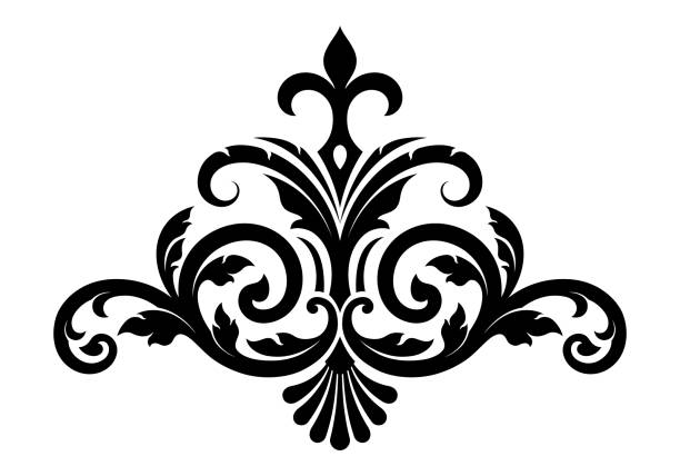 ilustrações, clipart, desenhos animados e ícones de padrões tradicionais de arte tailandesa misturados com estilo damasco - pattern backgrounds classical style baroque style