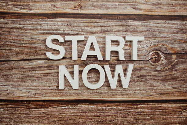 istock Start Now Word alphabet letters on wooden background 1418193052