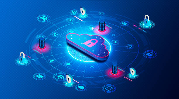 IoT Security Concept - Internet of Things Security Software - 3D Illustration IoT Security Concept - Internet of Things Security Software - Cybersecurity Solutions for Safeguarding Smart Devices and Centralized Hubs from Unwanted Access and Manipulation - 3D Illustration zero stock illustrations