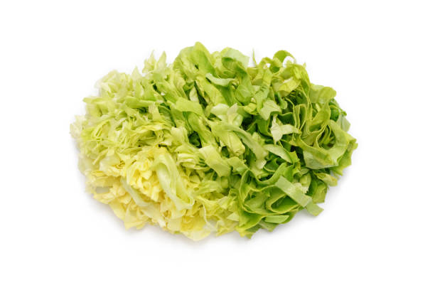 istock Romana Salad or lettuce greens sliced for salad 1418200701
