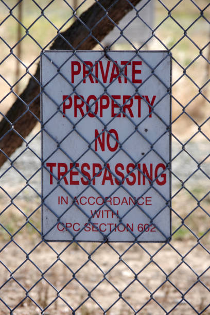 istock PRIVATE PROPERTY NO TRESPASSING 1418203835