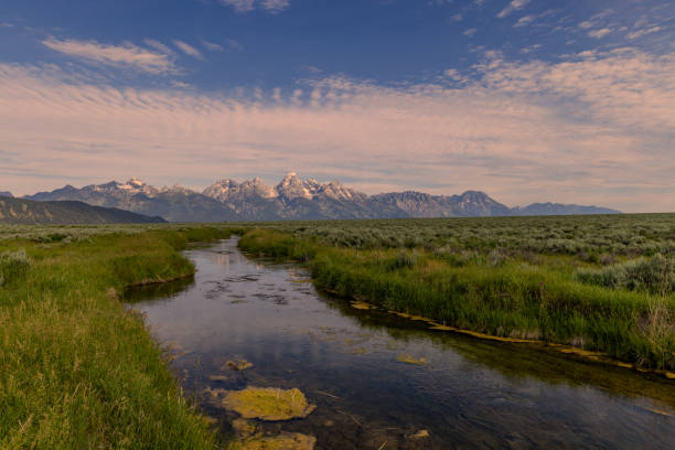 istock Scenic Reflection Landscape in Summer in the Tetons 1418208738