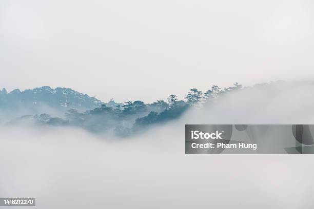 Foggy Day On Tuy Son Trai Mat Stock Photo - Download Image Now - Fog, Vietnam, Landscape - Scenery