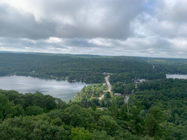 istock Small town in the trees 1418216828