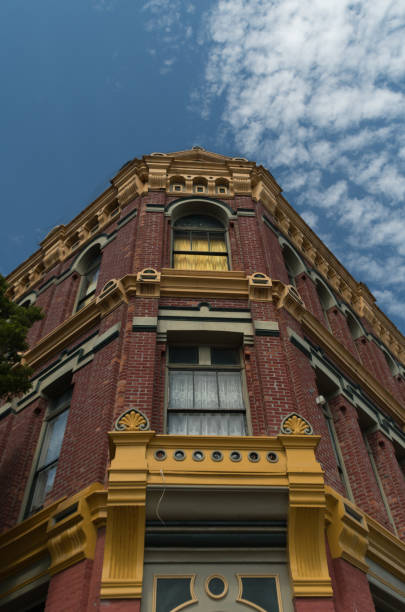 istock Tall red brick building on Water Street 1418227439