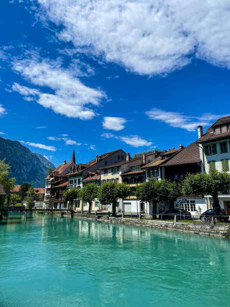 interlaken der schweiz - interlaken stock-fotos und bilder