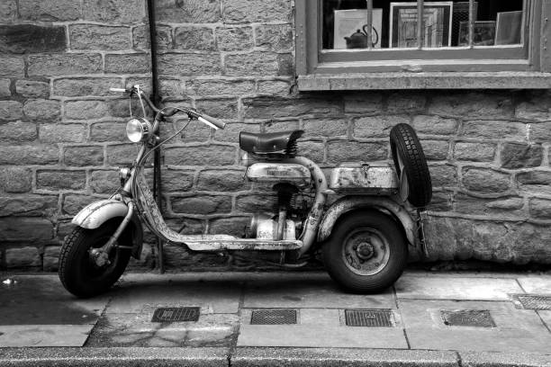istock Old Motorcycle in Hay 1418234091
