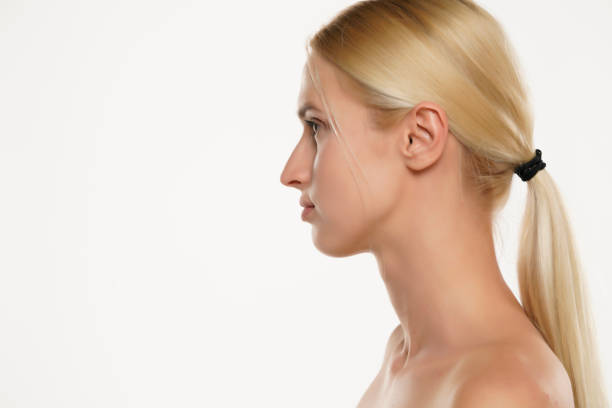 istock Profile of a young blond woman without makeup 1418235042