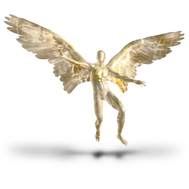 istock Angel being holds divine light 1418239874