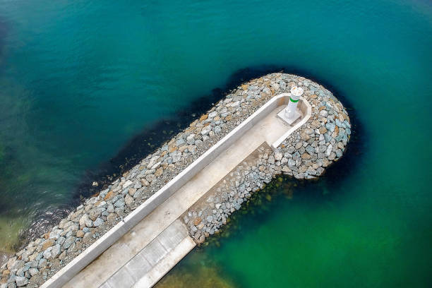 istock view of jetty with tower light 1418246694