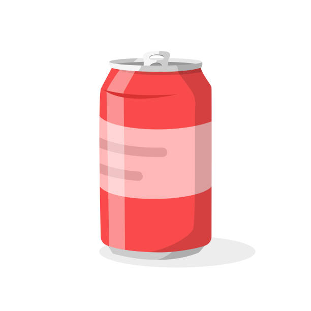 stockillustraties, clipart, cartoons en iconen met coke icon flat design. - alcoholvrije drank