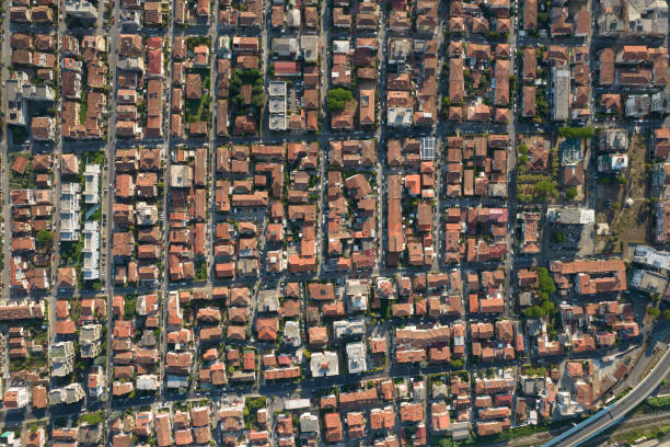 istock Aerial view of an urbanized area 1418267742
