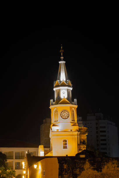 The Clocktower is the original entrance to the fortified city of the Spanish colonial fortification in Cartagena de Indias.
