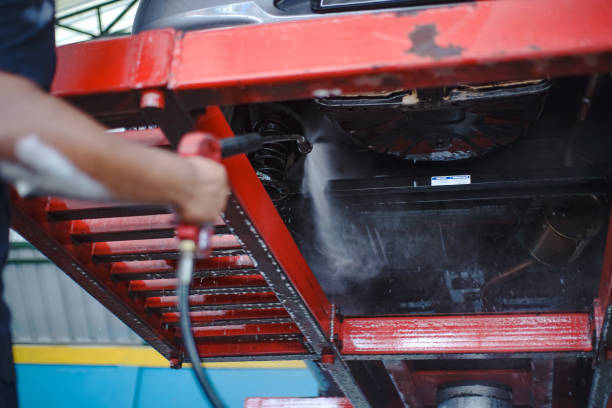 istock The washing process on a self service car wash 1418280088