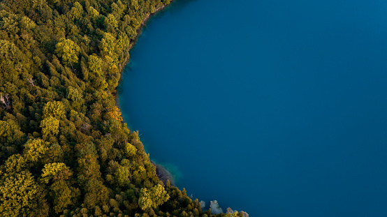 aerial view of green lake state park