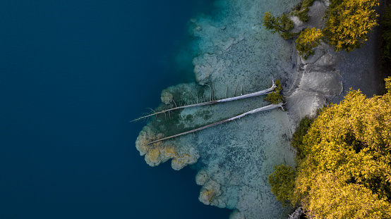 aerial view of green lake state park