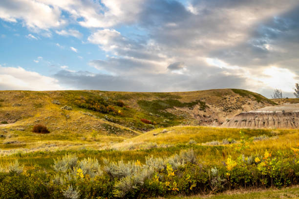 istock Fall in the badlands. Midland Provincial Park, Alberta, Canada 1418284616